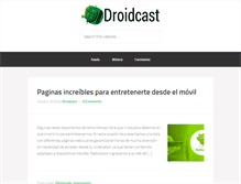 Tablet Screenshot of droidcast.es